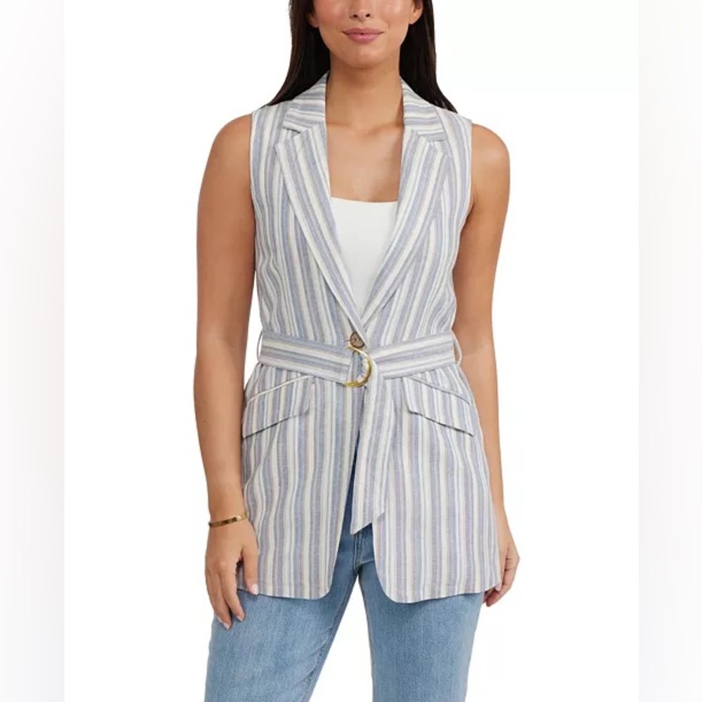 Ellen Tracy
Women's Sleeveless Belted Blazer